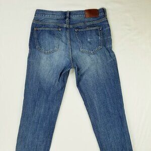 Madewell 24X29 Boyjean Small Inner Back Pocket Women's Blue Denim Cotton Jeans